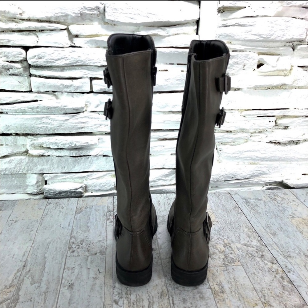 Natural Soul Bijoux Gray Boot Tall Side Buckles - Picture 4 of 8